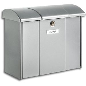 Briefkasten Burg-Wächter Olymp 916 Si, silber, aus Stahl