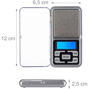 Produktbild für Taschenwaage Relaxdays 10023622, Teilung 0,01 g