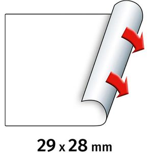 Produktbild für Preisetiketten METO 30007372, weiß, 29 x 28 mm