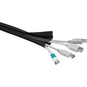 Produktbild für Kabelschlauch Goobay 51919, schwarz