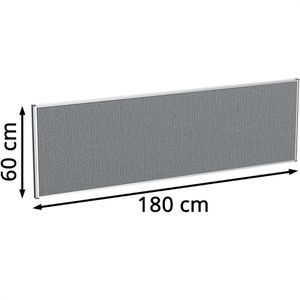 Produktbild für Tischtrennwand Geramöbel Pro, HW-80-SWS411806-RU, grau