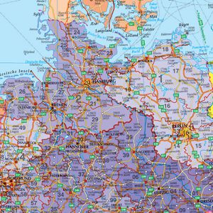 Produktbild für Europakarte Franken KA650M, Kartentafel, mit Aluminiumrahmen