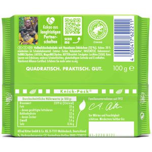 Produktbild für Tafelschokolade Ritter-Sport Haselnuss