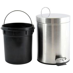 Produktbild für Mülleimer MSV 100155, silber matt