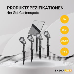 Produktbild für Gartenstrahler Enovalite ELEDSO700101, mit 5W LED