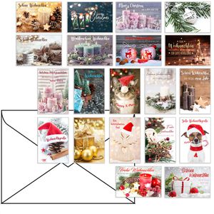 Weihnachtskarte Böttcher-AG 21110, sortiert