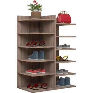 Produktbild für Schuhregal VCM Enosa, aus Holz