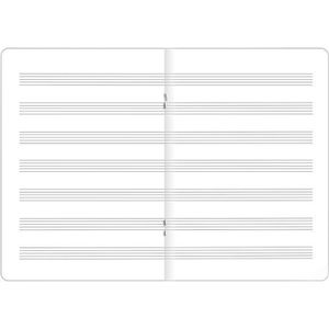 Produktbild für Notenheft Herlitz x-book, 3321403, Lineatur 14, A5