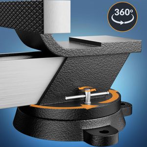 Produktbild für Schraubstock Monzana 109193, drehbar