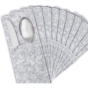 Bestecktaschen Miqio hellgrau-graumeliert