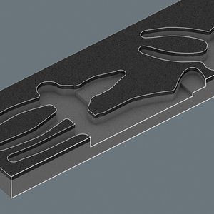 Produktbild für Zangenset Wera 9780 Schaumstoffeinlage, Knipex Zangen Set 1