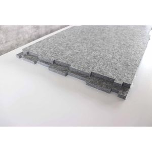 Produktbild für Tischtrennwand Hammerbacher Einhausung, grau