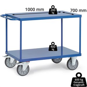 Produktbild für Tischwagen Fetra 2402B, aus Metall