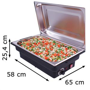 Produktbild für Chafing-Dish Saro Lorena, 213-1045, 900 W, schwarz, elektrisch