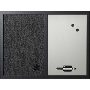 Produktbild für Kombitafel Bi-Office Black Shadow, 2 in 1, anthrazit / silber