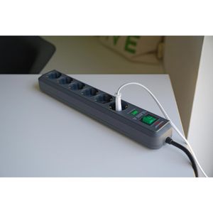 Produktbild für Steckdosenleiste Brennenstuhl Eco-Line, 1,5m Kabel