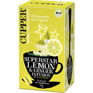 Produktbild für Tee Cupper Superstar Lemon &amp; Ginger, Früchtetee, BIO