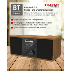Produktbild für Radio Telestar Top 250 DAB+