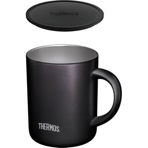 Produktbild für Thermobecher Thermos Longlife Cup black mat mit Henkel schwarz