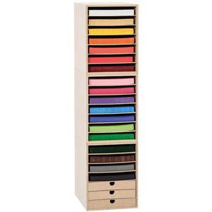 Produktbild für Tonpapier Creativ-Company 99435 inkl. MDF-Regal, A4