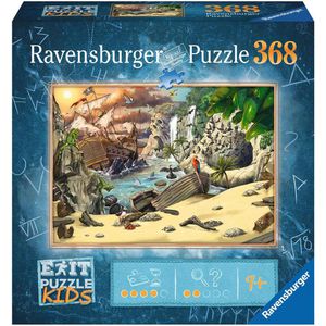 Ravensburger Puzzle 12954, Das Piratenabenteuer, EXIT Puzzle Kids, ab 9 Jahre, 368 Teile