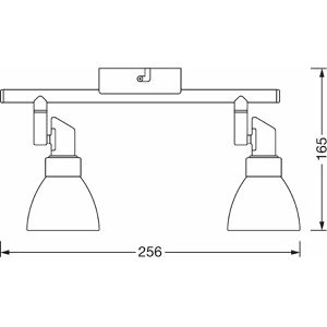 Produktbild für Deckenstrahler OSRAM LED Spot, silber mit LED