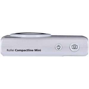 Produktbild für Kompaktkamera Rollei Compactline Mini weiß, 2,8 Zoll Display