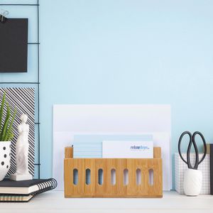 Produktbild für Briefständer Relaxdays Bambus