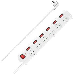 Steckdosenleiste Hama 6+1 XL 00223159, 1,4m Kabel