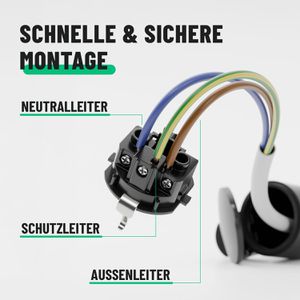 Produktbild für Schutzkontakt-Kupplung Greate 501401, schwarz