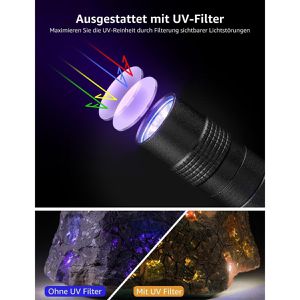 Produktbild für UV-Taschenlampe Lepro mit LED, 13,2 cm