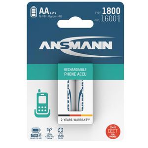 Produktbild für Akku Ansmann Phone DECT maxE, 1,2 V, 1800 mAh