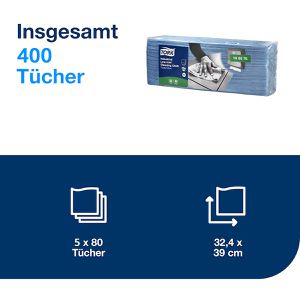 Produktbild für Einwegtücher Tork Industrial Low-Lint, 190578, W4, blau
