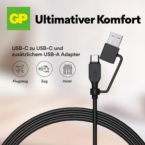 Produktbild für Ladekabel GP Batteries GPCBCCBVBKUSB971, 1,5m