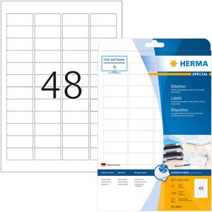 Inkjet-Etiketten Herma 8864, Special, weiß
