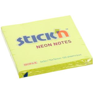 Haftnotizen Stickn Neon Notes, neongelb