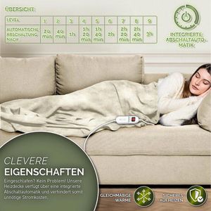 Produktbild für Heizdecke Sinnlein Wärmedecke, creme