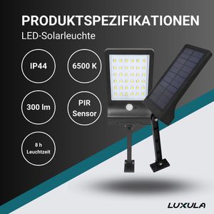 Produktbild für LED-Außenstrahler Luxula LXS0800120, IP44 wasserfest