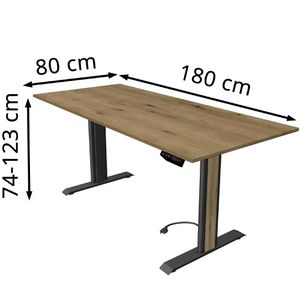 Produktbild für Schreibtisch Kerkmann Move 1 advance, eiche