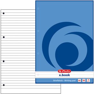 Briefblock Herlitz 733410 x-book, A4