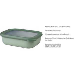Produktbild für Frischhaltedose Mepal Cirqula eckig, aus Kunststoff