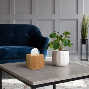 Produktbild für Taschentuchbox Relaxdays 10022175, aus Bambus