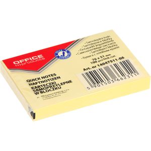 Produktbild für Haftnotizen Office-Products 14047511-06, gelb