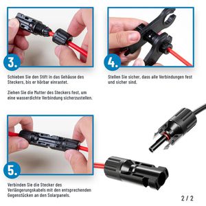 Produktbild für Solarstecker Absina 910004 MC4 Stecker &amp; Buchse