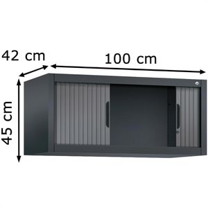 Produktbild für Aufsatzschrank CP-Möbel Omnispace, anthrazit