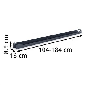 Produktbild für Kabelwanne Actiforce Stretch 10000604, schwarz