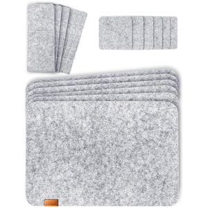 Platzset Miqio waschbar, aus Filz