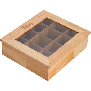 Produktbild für Teebox APS 11775, für Teebeutel, natur, aus Holz