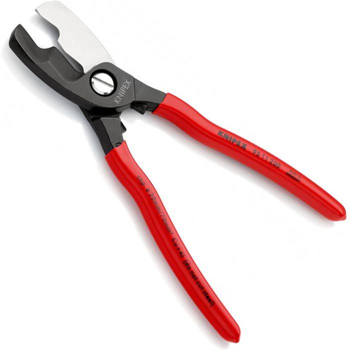 Knipex Kabelschere 95 11 200, 200mm, mit Doppelschneide - Böttcher AG