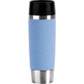 Isolierbecher Emsa Travel Mug Waves Grande, 500ml hält 6h warm, Edelstahl doppelwandig, puder-blau
